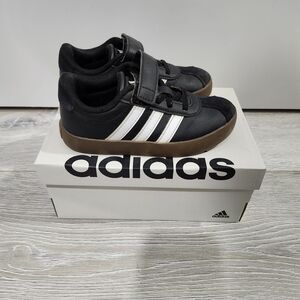 Adidas Kids Black and White Sneakers